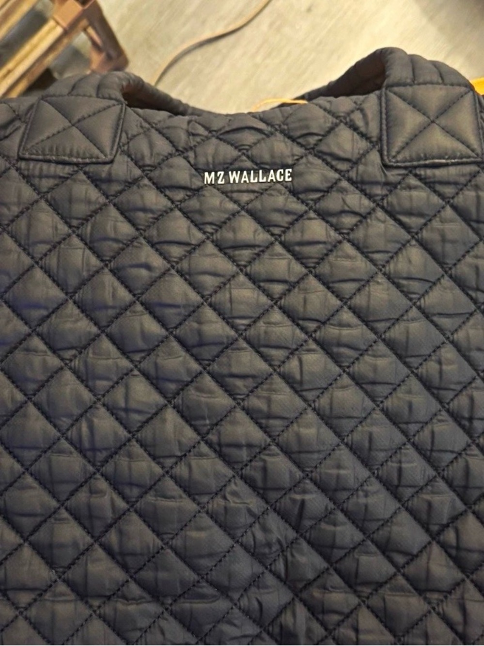 MZ Wallace Quilted Navy Puffer Purse